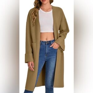 Amazon Women's Tan Cardigan Sweater